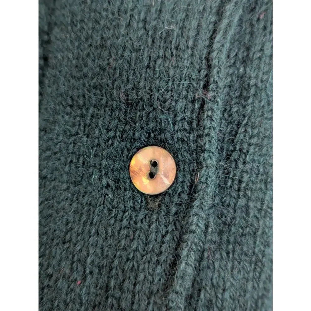 NWT Vtg The Limited Shetland Wool Cardigan Sweater M Green USA
